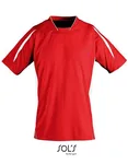 SOL´S Kurzärmliges Sportshirt Maracana 2 mit Mesh, Orange/Black XXL, LT01638 – Red/White