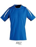 SOL´S Kurzärmliges Sportshirt Maracana 2 mit Mesh, Bright Green/White S, LT01638 – Royal Blue/White