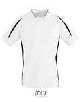 SOL´S Kurzärmliges Sportshirt Maracana 2 mit Mesh, Orange/Black XXL, LT01638 – White/Black