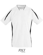 SOL´S Kurzärmliges Sportshirt Maracana 2 mit Mesh, Bright Green/White S, LT01638 – White/Black