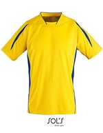 SOL´S Sportliches Kinder T-Shirt Maracana 2 in, Bright Green/White 6 Jahre, LT01639 – Lemon/Royal Blue