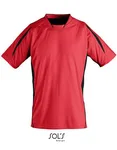 SOL´S Sportliches Kinder T-Shirt Maracana 2 in, Orange/Black 8 Jahre, LT01639 – Red/Black