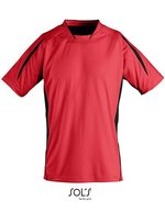 SOL´S Sportliches Kinder T-Shirt Maracana 2 in, Bright Green/White 6 Jahre, LT01639 – Red/Black