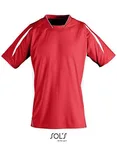 SOL´S Sportliches Kinder T-Shirt Maracana 2 in, Orange/Black 8 Jahre, LT01639 – Red/White