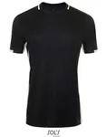 SOL´S Kurzarm V-Neck T-Shirt mit Kontrast-Kragen, Black/White XL, LT01717 – Bild 2