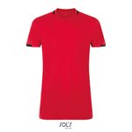 SOL´S Kurzarm V-Neck T-Shirt mit Kontrast-Kragen, Black/White XS, LT01717 – Bild 3