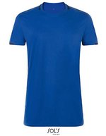 SOL´S Kurzarm V-Neck T-Shirt mit Kontrast-Kragen, Black/White XS, LT01717 – Royal Blue/French Navy