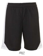 SOL´S Olimpico Contrast Shorts mit Mesh-Einsätzen, Black/Red XS, LT01718 – Black/White