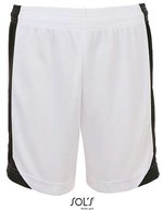 SOL´S Olimpico Contrast Shorts mit Mesh-Einsätzen, Black/Red XS, LT01718 – White/Black