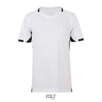 SOL´S V-Ausschnitt Sporttrikot mit Mesh-Einsätzen für Kinder, Black/White 6 Jahre (116), LT01719 – Bild 3