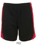SOL'S Sport Trousers Olimpico with Contrast Inserts for Kids, Black/Red 6 Jahre (116), LT01720 – image 1