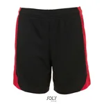 SOL'S Sport Trousers Olimpico with Contrast Inserts for Kids, Black/Red 6 Jahre (116), LT01720 – image 3