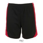 SOL´S Sporthose Olimpico mit Kontrast-Einsätzen für Kinder, Black/Red 6 Jahre (116), LT01720 – Bild 3
