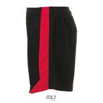 SOL´S Sporthose Olimpico mit Kontrast-Einsätzen für Kinder, Black/Red 6 Jahre (116), LT01720 – Bild 5
