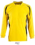 SOL´S Langarm-Raglan-T-Shirt mit Ellenbogenpolster, Apple Green/Black 10-12 Jahre, LT90209 – Lemon/Black