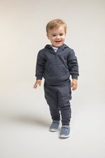 Larkwood Kapuzen-Sweatshirt mit Knopfleiste für Kinder, Black 3-4 Jahre, LW002 – Bild 1