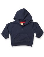Larkwood Kapuzen-Sweatshirt mit Knopfleiste für Kinder – Navy