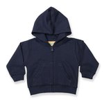 Larkwood Navy Kapuzen-Sweatshirt mit Reißverschluss, Navy 6/12 Monate, LW005 – Bild 3