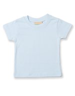 Larkwood Baby-Kinder T-Shirt aus Baumwolle, White 6/12 Monate, LW020 – Pale Blue