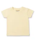 Larkwood Baby-Kinder T-Shirt aus Baumwolle, Sunflower 6/12 Monate, LW020 – Pale Yellow