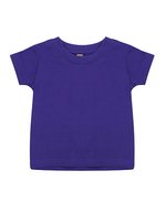 Larkwood Baby-Kinder T-Shirt aus Baumwolle, White 6/12 Monate, LW020 – Purple