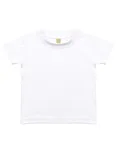 Larkwood Baby-Kinder T-Shirt aus Baumwolle, Sunflower 6/12 Monate, LW020 – Sublimations White