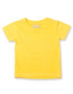 Larkwood Baby-Kinder T-Shirt aus Baumwolle, White 6/12 Monate, LW020 – Sunflower