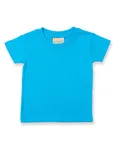 Larkwood Baby-Kinder T-Shirt aus Baumwolle, Sunflower 6/12 Monate, LW020 – Turquoise