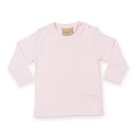 Larkwood Langarm-T-Shirt mit Druckknöpfen für Kinder, Red 0/6 Monate, LW021 – Bild 3