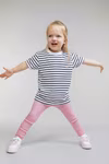 Larkwood Short Sleeve Striped T-Shirt for Babies, White/Oxford Navy 0/6 Monate, LW027 – image 2