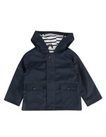 Larkwood Wasserabweisende Kinder-Regenjacke mit Futter – Navy