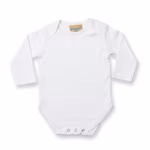 Larkwood Body a Maniche Lunghe in 100% Cotone, White 6/12 Monate, LW052 – immagine 3