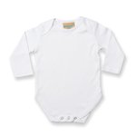 Larkwood Langarm-Bodysuit aus 100% Baumwolle, White 6/12 Monate, LW052 – Bild 3