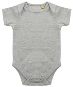 Larkwood Kurzärmeliger Baby-Body mit Envelope-Halsausschnitt, Black 0/3 Monate, LW055 – Bild 3