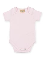Larkwood Kurzärmeliger Baby-Body mit Envelope-Halsausschnitt, Black 0/3 Monate, LW055 – Pallido Rosa