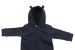 Larkwood Kleinkind Fleece Overall mit Kapuze, Heather Grey 6/12 Monate, LW070 – Bild 5