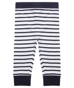 Larkwood Gestreifter Baby-Schlafanzug mit Raglan-Ärmeln, Navy Stripe/White 0/6 Monate, LW072 – Bild 6