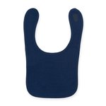 Larkwood Doppellagiges Baby-Lätzchen mit Klettverschluss, Navy One Size, LW082 – Bild 3