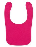 Larkwood Doppellagiges Baby-Lätzchen mit Klettverschluss – Fuchsia