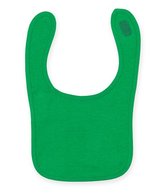 Larkwood Doppellagiges Baby-Lätzchen mit Klettverschluss – Kelly Green