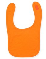 Larkwood Doppellagiges Baby-Lätzchen mit Klettverschluss – Orange