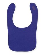 Larkwood Doppellagiges Baby-Lätzchen mit Klettverschluss, Navy One Size, LW082 – Purple