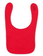 Larkwood Doppellagiges Baby-Lätzchen mit Klettverschluss, Navy One Size, LW082 – Red