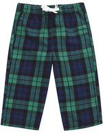 Larkwood Baby Tartan Hosen aus Baumwoll-Flanell – Navy-Green Check