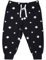 Larkwood Baby Lounge Pants mit elastischem Bund – Navy/White Stars