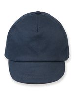 Larkwood Baby Cap aus Baumwoll-Twill mit Gummizug – Navy
