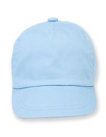 Larkwood Baby Cap aus Baumwoll-Twill mit Gummizug – Pale Blue