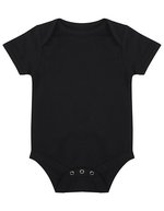 Larkwood Kurzarm-Bodysuit aus Baumwolle mit Druckknöpfen, Black 0/3 Monate, LW500 – Bild 2