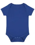 Larkwood Kurzarm-Bodysuit aus Baumwolle mit Druckknöpfen, White 3/6 Monate, LW500 – Royal