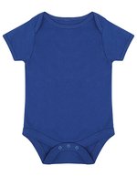 Larkwood Kurzarm-Bodysuit aus Baumwolle mit Druckknöpfen, Black 0/3 Monate, LW500 – Royal
